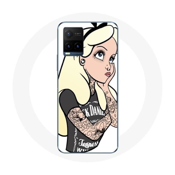 Coque för Vivo Y21s 2021 / Y21 2021 Alice Princess tatuerad