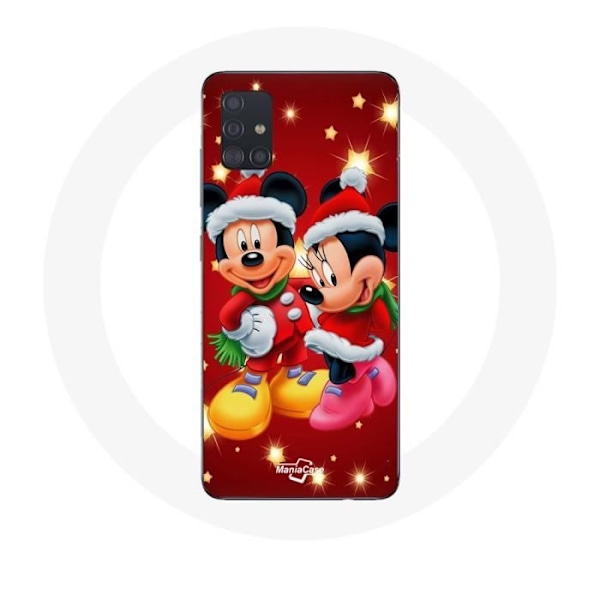 Coque - Maniacase - Samsung Galaxy A71 - Mickey Mouse - Mjuk - Svart Svart