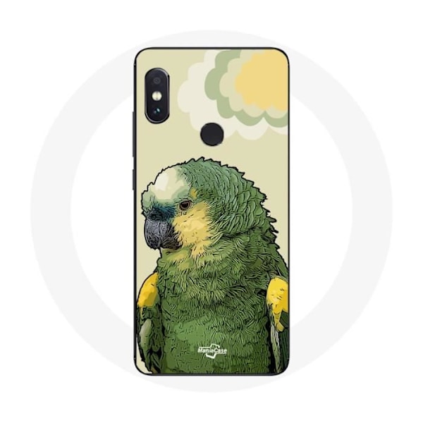 Skydd för Xiaomi Redmi Note 5 AI Dual Camera Amazone Papegojor Grön