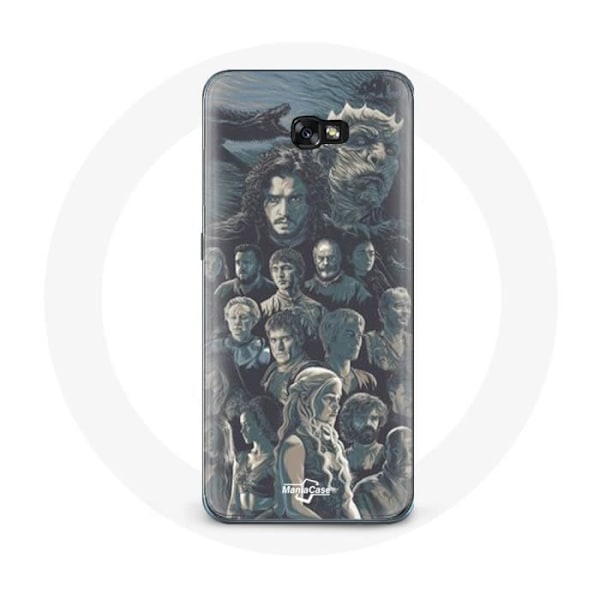 Coque för Samsung Galaxy A3 2017 Game of Thrones Säsong 8 Järntronen Affisch Karaktärer Bakgrund