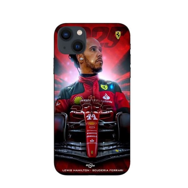 Telefoncover - Maniacase - Iphone 13 - Lewis Hamilton - Silikone - Sort svart