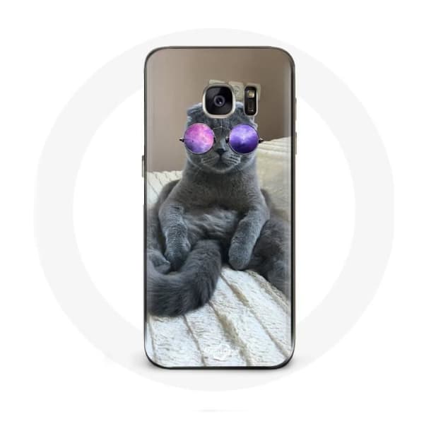 Cover til Samsung Galaxy S6 edge Chat med Lilla Briller