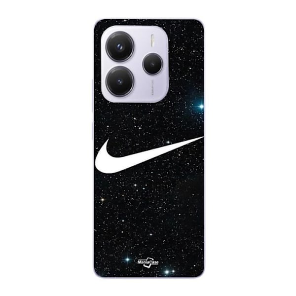 Coque - Maniacase - Xiaomi Redmi Note 14 5G - Svart - Mjuk - Stjärnig galax