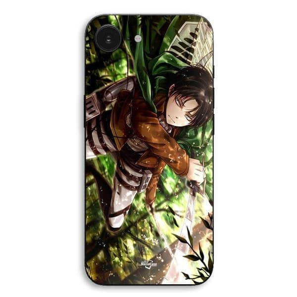 Cover til iPhone 17 Attack on Titan Levi Ackerman Maniacase Svart
