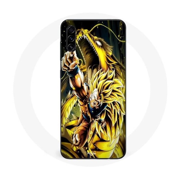 Coque Maniacase för Samsung Galaxy A50 Son Goku Super Saiyan SSJ3 Drakattacke