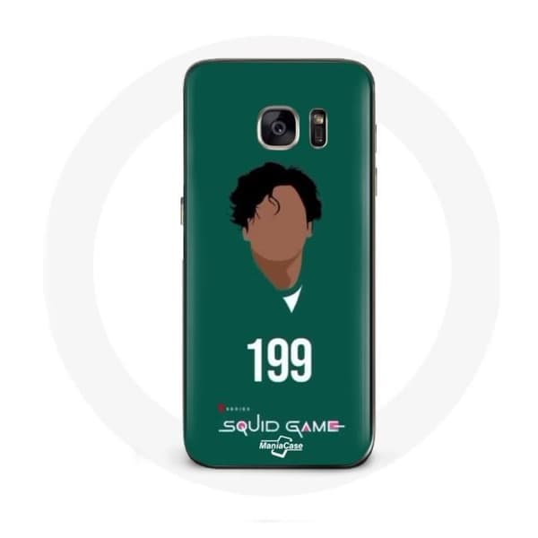 Coque - Samsung - Galaxy S7 - Pehmeä - Vihreä - Squid Game Ali Abdul numero 199