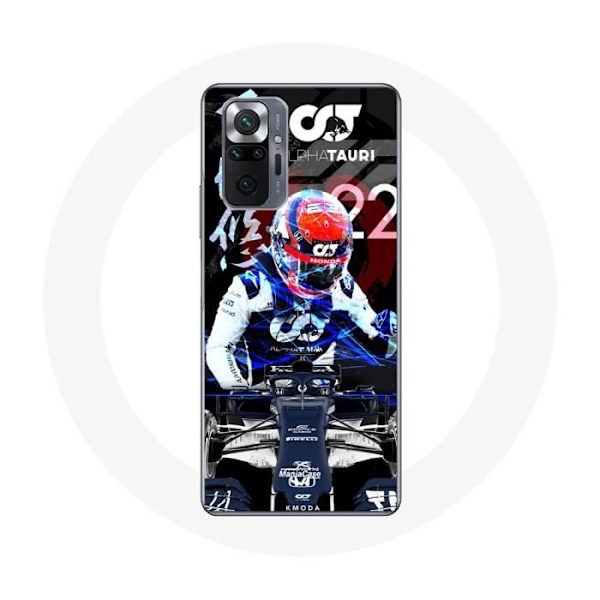 Coque för Xiaomi Redmi Note 10 Pro Formel 1 Yuki Tsunoda japansk F1-förare