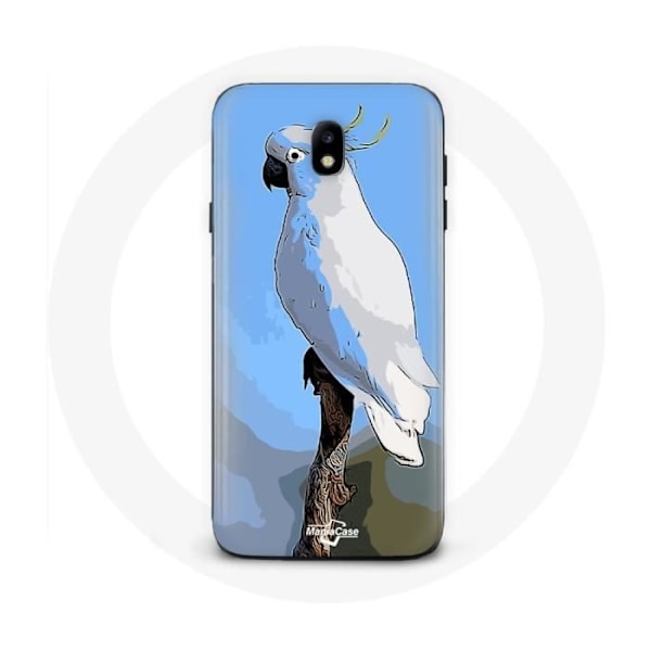 Skyddande fodral för Samsung Galaxy J3 2017 Kakadu Vita papegojor Fåglar