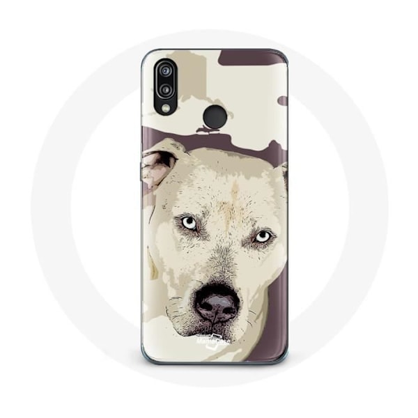 Skyddsfodral för Huawei P20 Lite Vit Pitbull Hund