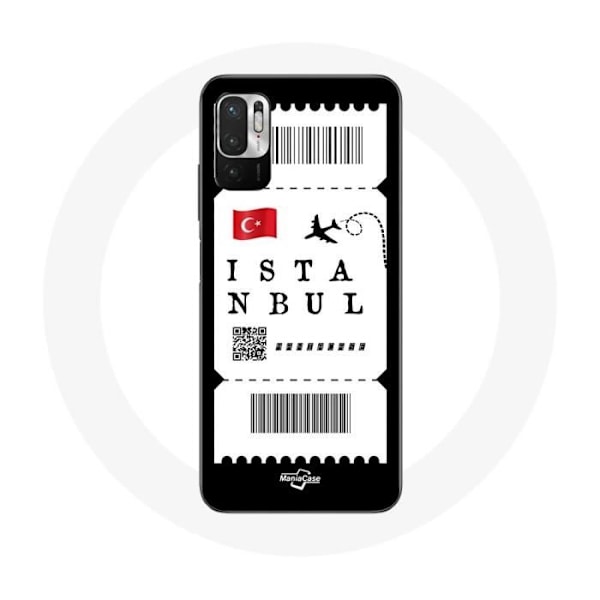 Fodral för Xiaomi Redmi Note 10T 5G Flygbiljett Istanbul Turkiet