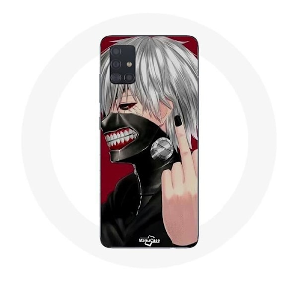 Coque - Maniacase - Samsung Galaxy A71 - Tokyo Ghoul - Mjuk - Skydd och dekoration Svart