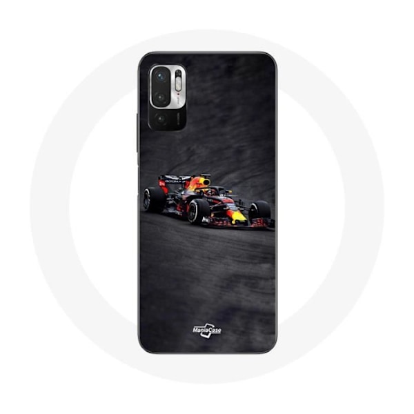 Coque för Xiaomi Redmi Note 10 5G Formule 1 Max Verstappen F1 svart röd och gul