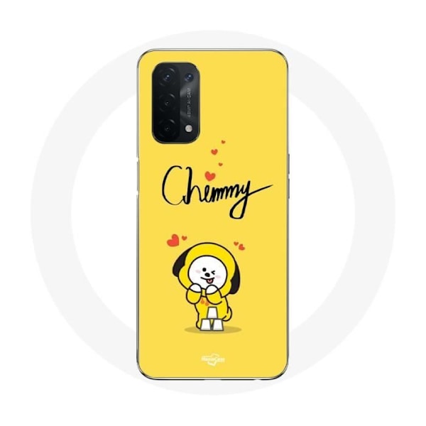 Coque för Oppo A74 BTS Bangtan Boys BT21 Chimmy Jimin Gul Bakgrund