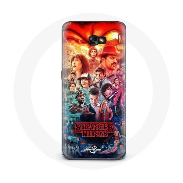 Fodral för Samsung Galaxy A5 2016 Stranger Things Teaser Säsong 4 Affisch Karaktärer Konst