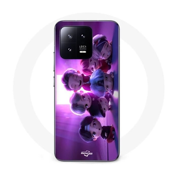 Coque - Maniacase - Xiaomi 13 - Svart - Mjuk - BTS kpop animationsgrupp Svart