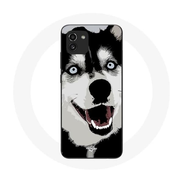 Siberian Husky Siniset Silmät Suoja Samsung Galaxy A03