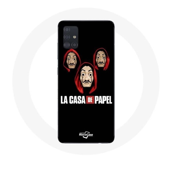 Coque för Samsung Galaxy A71 La casa de papel Mask och Logotyp