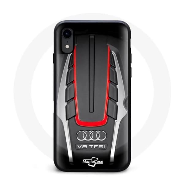 Coque - MANIACASE - Iphone X - Audi Motor - Sort - Stødbeskyttelse Svart