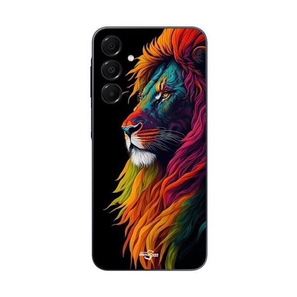 Coque - Maniacase - Galaxy A16 - Silikon - Mjuk - Färgglad Majestätisk Lejon Svart
