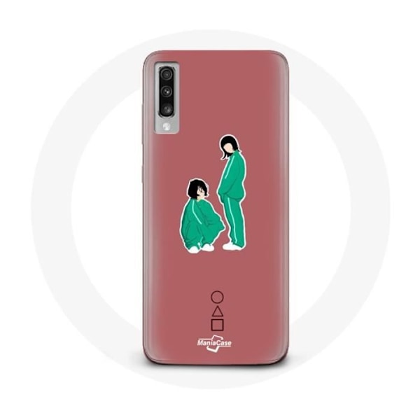 Coque för Samsung Galaxy A70 Squid Game Ji Yeong Nummer 240 och Kang Sae Byeok Nummer 067