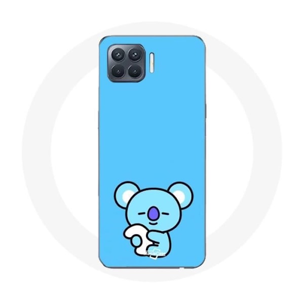 Coque för Oppo A93 Bangtan BTS BT21 Koya RM Blå Bakgrund