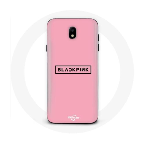 Coque för Samsung Galaxy J5 2017 Blackpink K-pop Grupp Logotyp Rosa Bakgrund