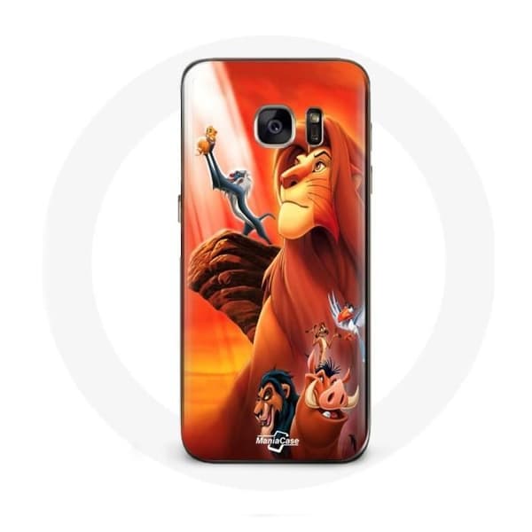 Cover til Samsung Galaxy S6 edge Løvernes Konge Simba og Mufasa