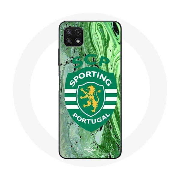 Coque - Maniacase - Samsung Galaxy A22 5G - Mjuk - Skydd - Sporting Portugal Svart