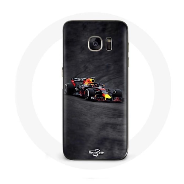 Coque för Samsung Galaxy S7 Edge Formel 1 Max Verstappen F1 svart röd och gul