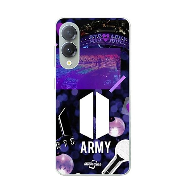 Mobilskal - BTS - Samsung Galaxy S25 Edge - Silikon - Svart - Bangtan-logo Svart