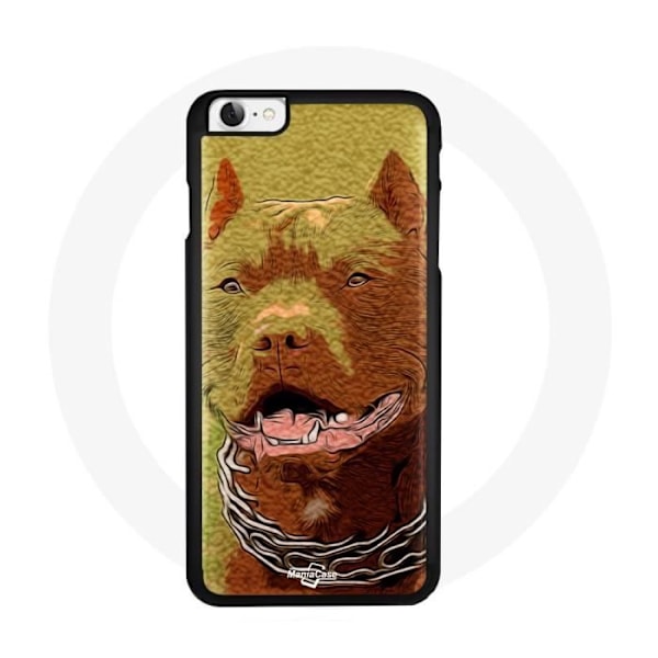 Coque Souple - Pitbull - iPhone 4 - Brun - Unikt Mönster - Effektivt Skydd kastanj
