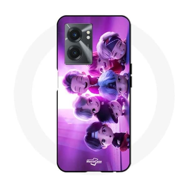 Coque - Realme - V23 - Pehmeä - Valkoinen - BTS Animointi Kpop