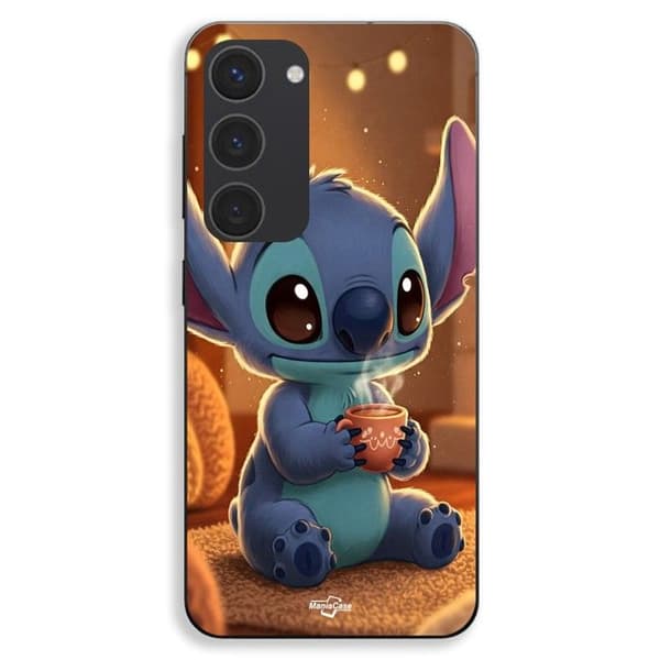 Coque til Samsung Galaxy S23 Plus Stitch sød kaffe Maniacase Svart