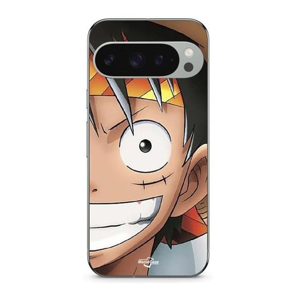 Cover til Google Pixel 9 Pro Monkey D. Luffy One Piece Manga anime svart