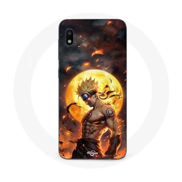 Coque Maniacase för Samsung Galaxy A10 mörk naruto måne 3D