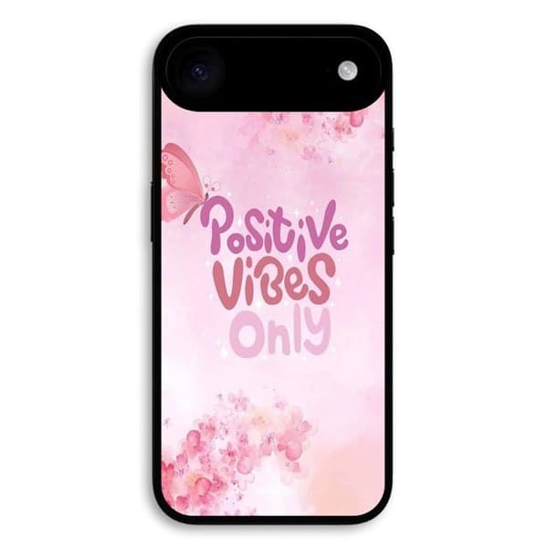Coque för iPhone 17 Air positiva vibbar endast rosa Rosa