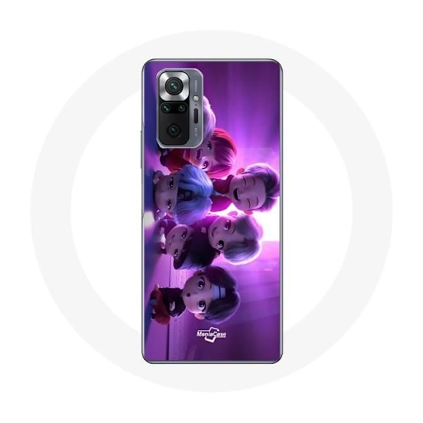 Coque för Xiaomi Redmi Note 10 Pro BTS TinyTAN Animation Affisch RM Jin Suga J-Hope Jimin V Och Jungkook Mic Drop