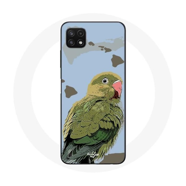 Coque - Samsung - Galaxy A22 5G - Mjuk - Grön - Parakiter Fåglar Grön