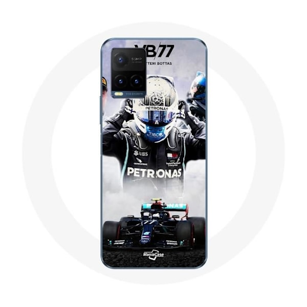 Mobilskal för Vivo Y21s 2021 / Y21 2021 Formel 1 Valtteri Bottas F1-förare Svart