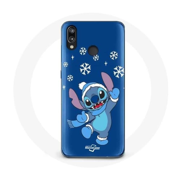Coque - Huawei - P20 Lite - Blød - Sne Stitch Jul - Blå Blå