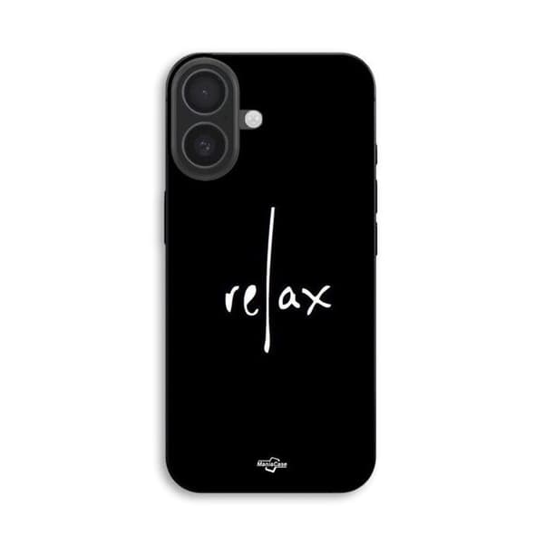 Cover til iPhone 16 Plus Relax Maniacase Svart