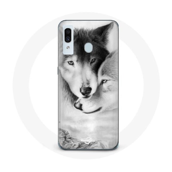 Coque för Samsung Galaxy A30 Varg Duo djur