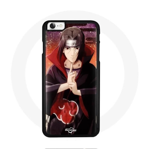 Coque - Maniacase - Iphone 8 - Itachi Naruto Anime - Mjuk - Skydd och dekoration Svart