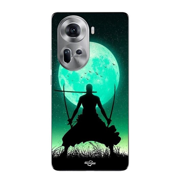 Coque - Maniacase - Oppo Reno 11 5G - Roronoa Zoro - Flexibel - Svart