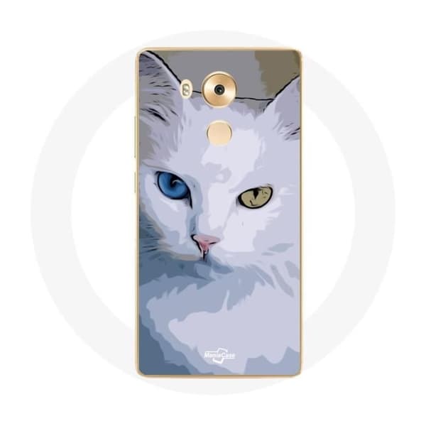 Cover til Huawei Mate 8 Tyrkisk med Chat blå øje og gul øje