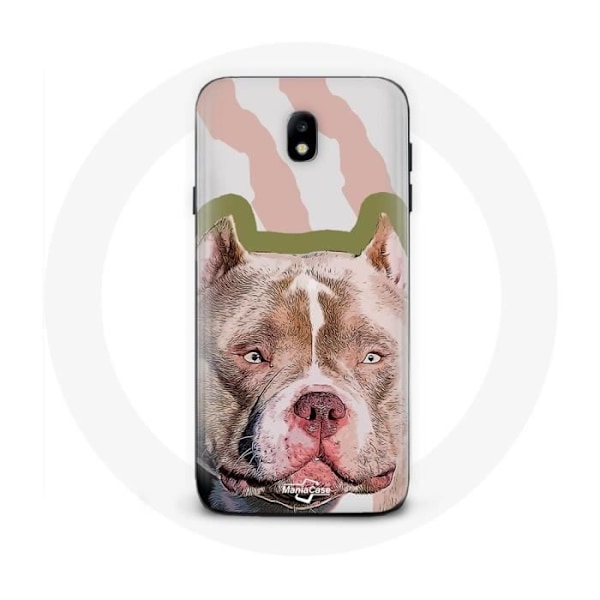 Skyddsfodral för Samsung Galaxy J5 2017 Brun Pitbull Hund