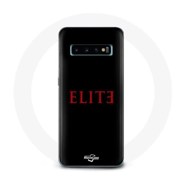 Cover til Samsung Galaxy S10 Plus Elite Sæson 5 Logo Rød Sort Baggrund