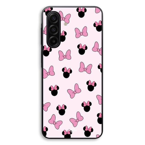 Coque til Samsung Galaxy A56 Minnie sløjfe lyserød Maniacase Svart