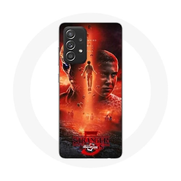 Coque - Maniacase - Samsung Galaxy A33 5G - Mjuk - Svart - Stranger Things Säsong 5