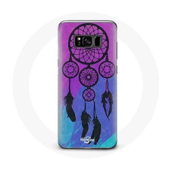 Samsung Galaxy S8 Plus - Unikko Musta Sininen ja Violetti.
